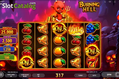 Οθόνη3. Burning Hell Κουλοχέρης 