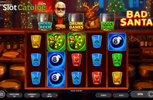Οθόνη2. Bad Santa (Endorphina) Κουλοχέρης