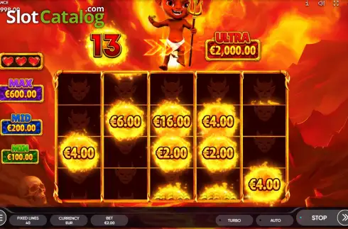 Οθόνη3. Burning Hell 3000 Κουλοχέρης 