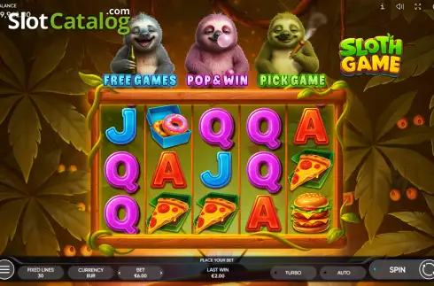 Οθόνη2. Sloth Game Κουλοχέρης