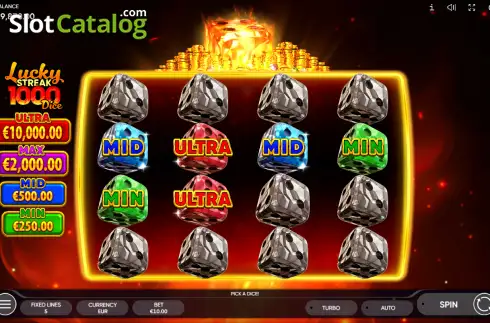 Οθόνη3. Lucky Streak 1000 Dice Κουλοχέρης