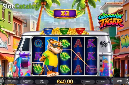 Οθόνη3. Groovin Tiger Κουλοχέρης