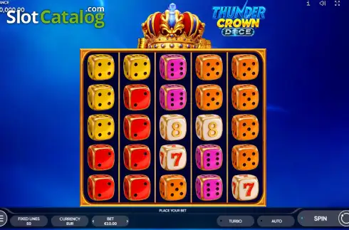 Οθόνη2. Thunder Crown Dice Κουλοχέρης