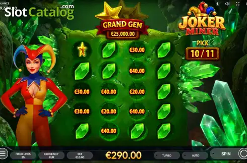 Οθόνη3. Joker Miner Κουλοχέρης