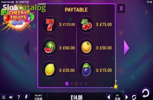Οθόνη6. Cheeky Fruits Split Κουλοχέρης 