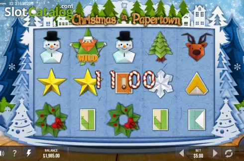 Οθόνη3. Christmas in Papertown Κουλοχέρης
