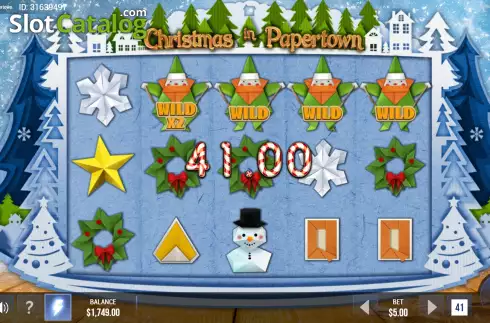 Οθόνη7. Christmas in Papertown Κουλοχέρης