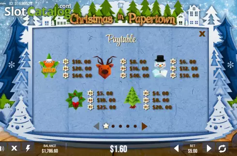 Οθόνη8. Christmas in Papertown Κουλοχέρης
