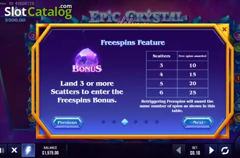 Οθόνη7. Epic Crystal Deluxe Κουλοχέρης
