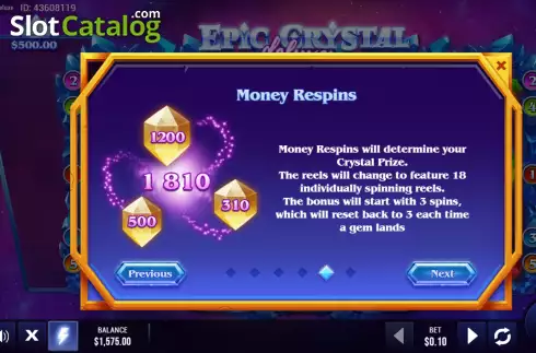 Οθόνη9. Epic Crystal Deluxe Κουλοχέρης