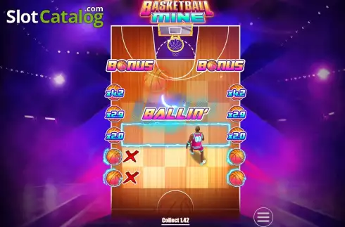 Οθόνη4. Basketball Mine Κουλοχέρης