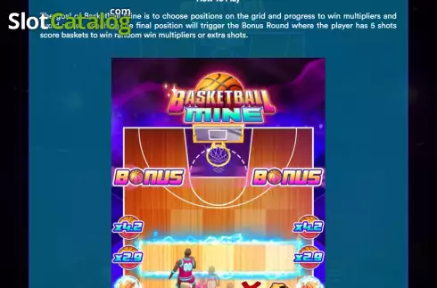 Οθόνη8. Basketball Mine Κουλοχέρης