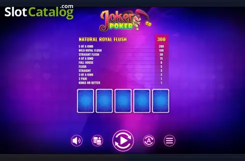 Οθόνη2. Joker Poker (Esa Gaming) Κουλοχέρης 