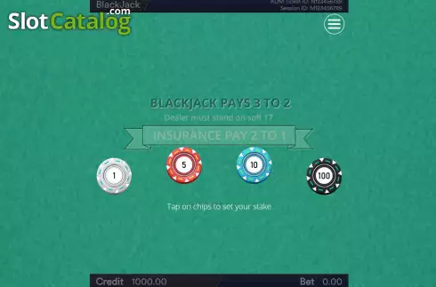 Οθόνη2. BlackJack (Esa Gaming) Κουλοχέρης 