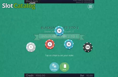 Οθόνη3. BlackJack (Esa Gaming) Κουλοχέρης 