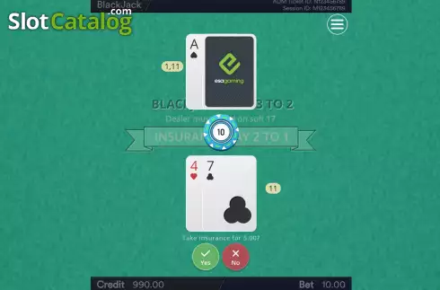 Οθόνη4. BlackJack (Esa Gaming) Κουλοχέρης 