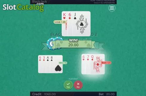 Οθόνη8. BlackJack (Esa Gaming) Κουλοχέρης 