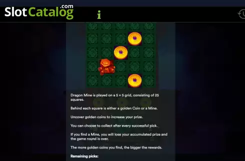 Οθόνη7. Dragon Mine Κουλοχέρης