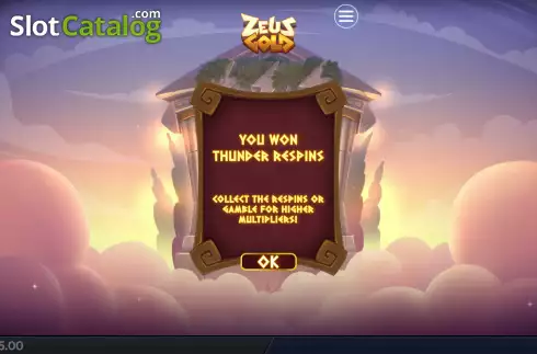 Οθόνη3. Zeus Gold Κουλοχέρης