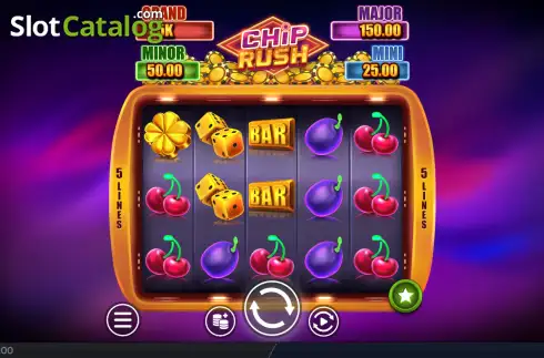 Οθόνη2. Chip Rush Κουλοχέρης