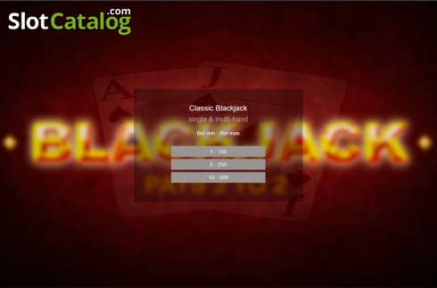 Οθόνη2. Classic Blackjack (Espresso Gaming) Κουλοχέρης