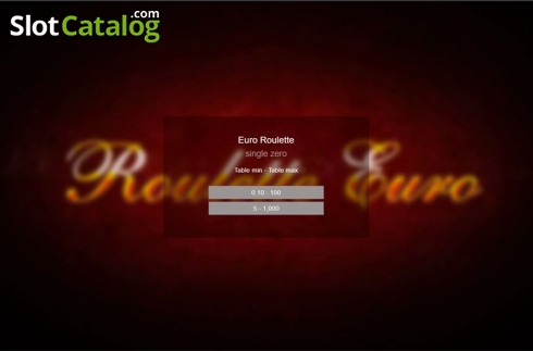 Οθόνη2. Euro Roulette (Espresso Games) Κουλοχέρης