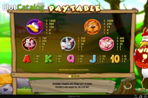 Οθόνη5. Cluck Bucks Κουλοχέρης