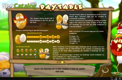 Οθόνη7. Cluck Bucks Κουλοχέρης