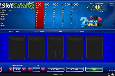 Οθόνη3. Deuces Wild (Espresso Games) Κουλοχέρης