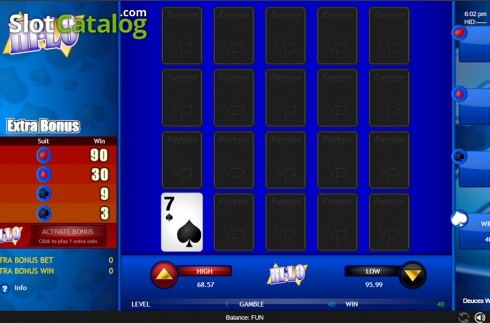 Οθόνη7. Deuces Wild (Espresso Games) Κουλοχέρης