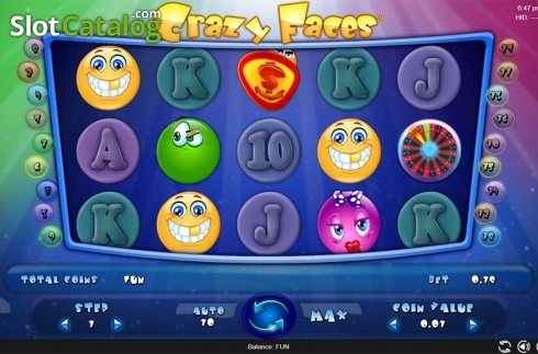 Οθόνη4. Crazy Faces Κουλοχέρης