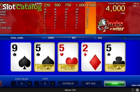 Οθόνη7. Jacks or Better (Espresso Games) Κουλοχέρης 