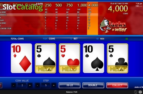 Οθόνη8. Jacks or Better (Espresso Games) Κουλοχέρης 