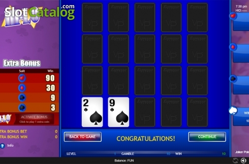 Οθόνη5. Joker Poker (Espresso Games) Κουλοχέρης