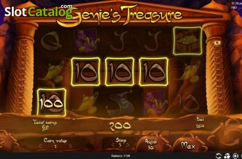 Οθόνη3. Genie's Treasure (Espresso Games) Κουλοχέρης 