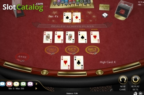 Οθόνη4. Texas Hold'em Poker (Espresso Games) Κουλοχέρης