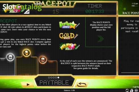 Οθόνη8. Fruit Race Deluxe Κουλοχέρης