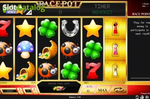 Οθόνη2. Fortune Race Deluxe Κουλοχέρης