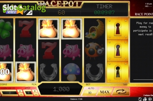 Οθόνη3. Fortune Race Deluxe Κουλοχέρης