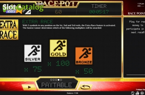 Οθόνη7. Fortune Race Deluxe Κουλοχέρης