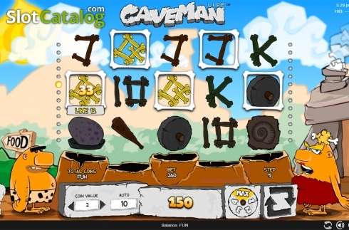 Οθόνη5. Caveman (Espresso Games) Κουλοχέρης