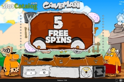 Οθόνη7. Caveman (Espresso Games) Κουλοχέρης