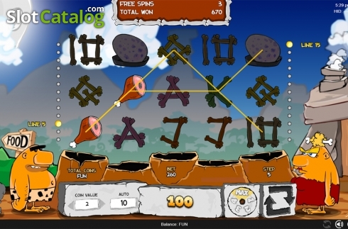 Οθόνη9. Caveman (Espresso Games) Κουλοχέρης