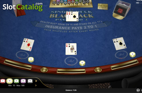 Οθόνη5. Single Deck Blackjack (Espresso Games) Κουλοχέρης