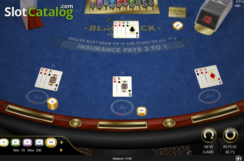 Οθόνη6. European Blackjack (Espresso Games) Κουλοχέρης 