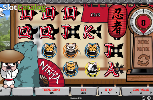 Οθόνη5. Ninja Cats (Espresso Games) Κουλοχέρης
