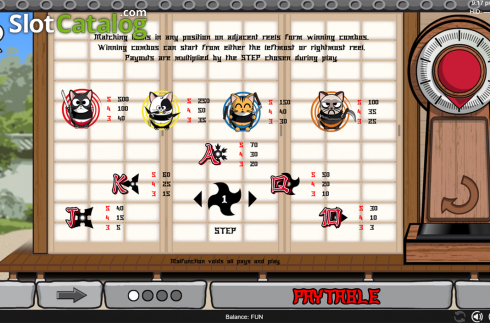 Οθόνη9. Ninja Cats (Espresso Games) Κουλοχέρης