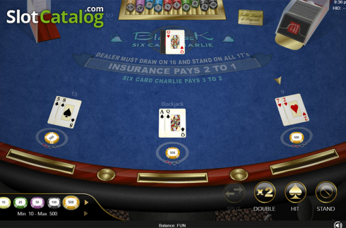 Οθόνη5. Six Card Charlie Blackjack (Espresso Games) Κουλοχέρης