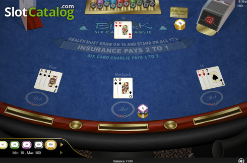 Οθόνη6. Six Card Charlie Blackjack (Espresso Games) Κουλοχέρης