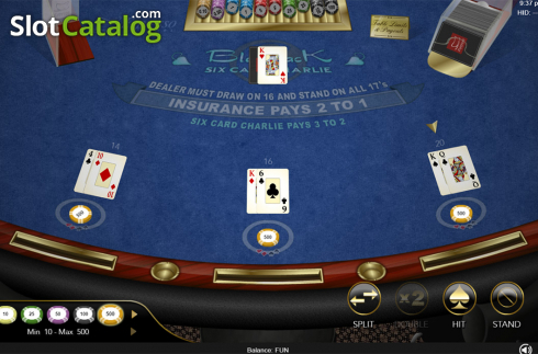 Οθόνη7. Six Card Charlie Blackjack (Espresso Games) Κουλοχέρης